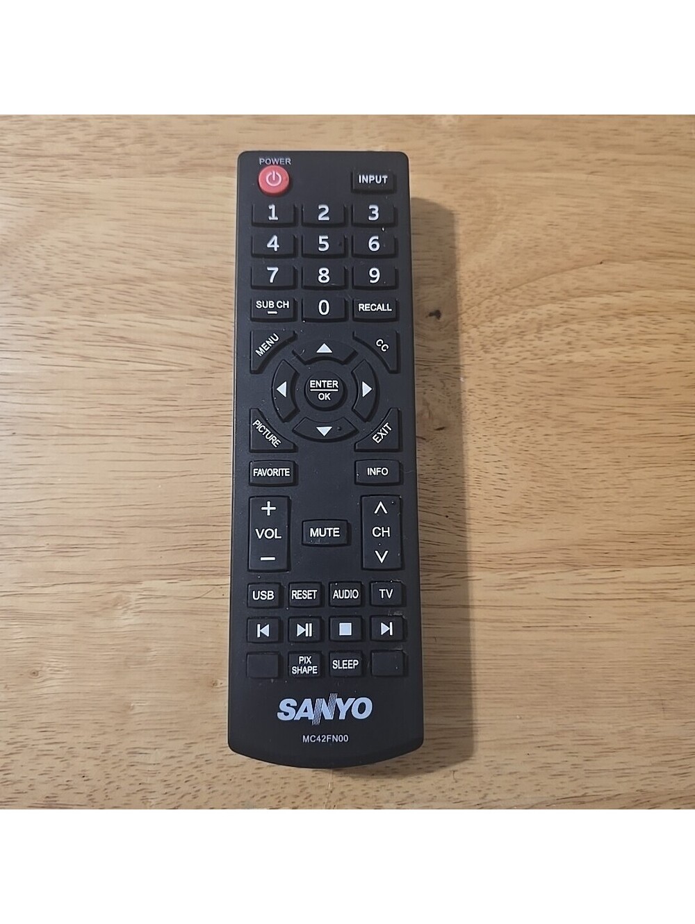 Sanyo MC42FN00 TV LED LCD HDTV Remote Control Genuine OEM B103